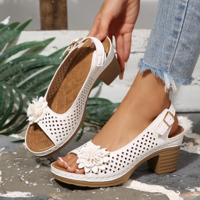 Women'S Fashion Walking Shoes - Women Chunky Heel Sandals Summer 2026