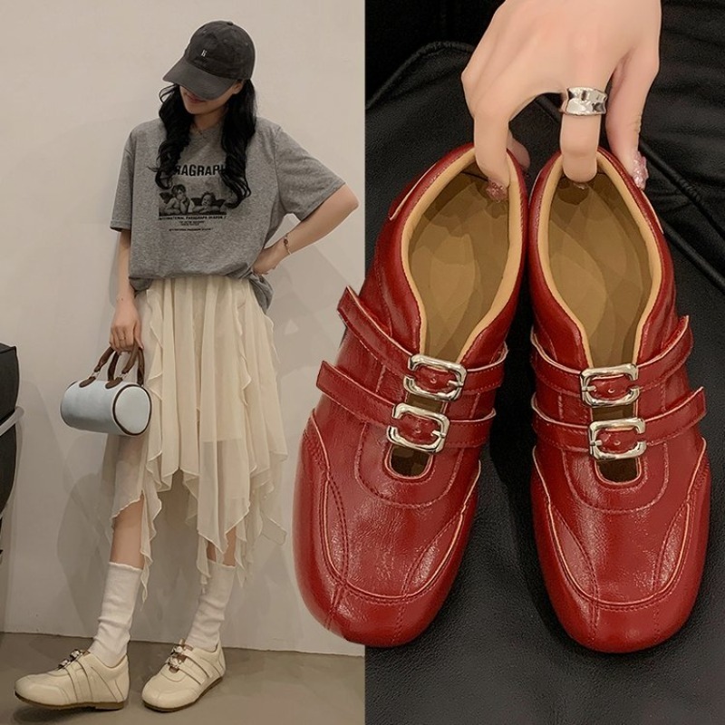 Women'S Fashion Walking Shoes - Fashion Women Round Toe Double Metal