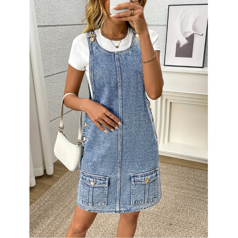 Women'S Fashion Overalls - Summer 2026 Women's Y2K Korean Vintage