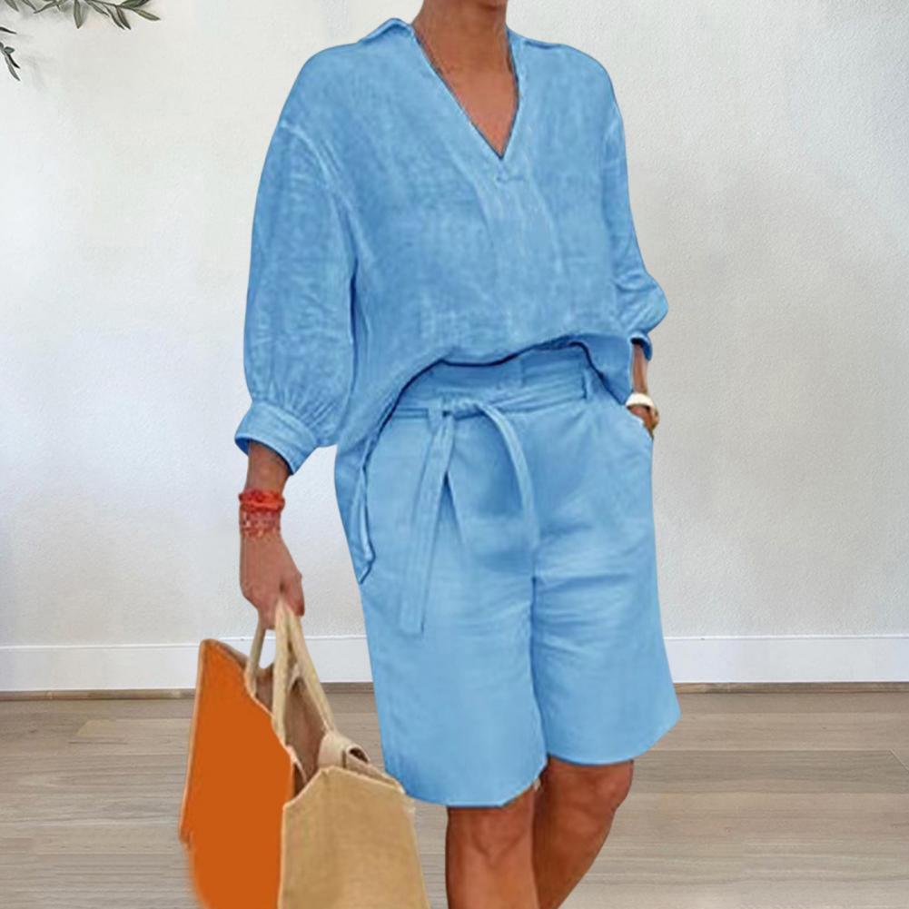 Women'S Fashion Overalls - Cotton Linen Women's Two Piece Set