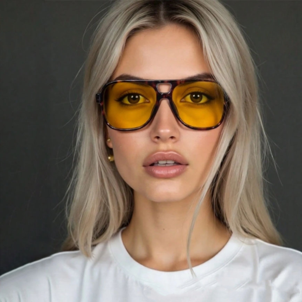 Women'S Fashion Eyewear - New Vintage Classic Designer Double Bridge