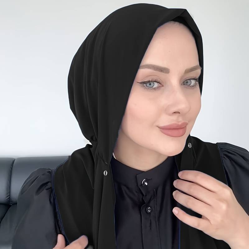 Women'S Fashion Hats - Muslim fashion simple solid color scarf