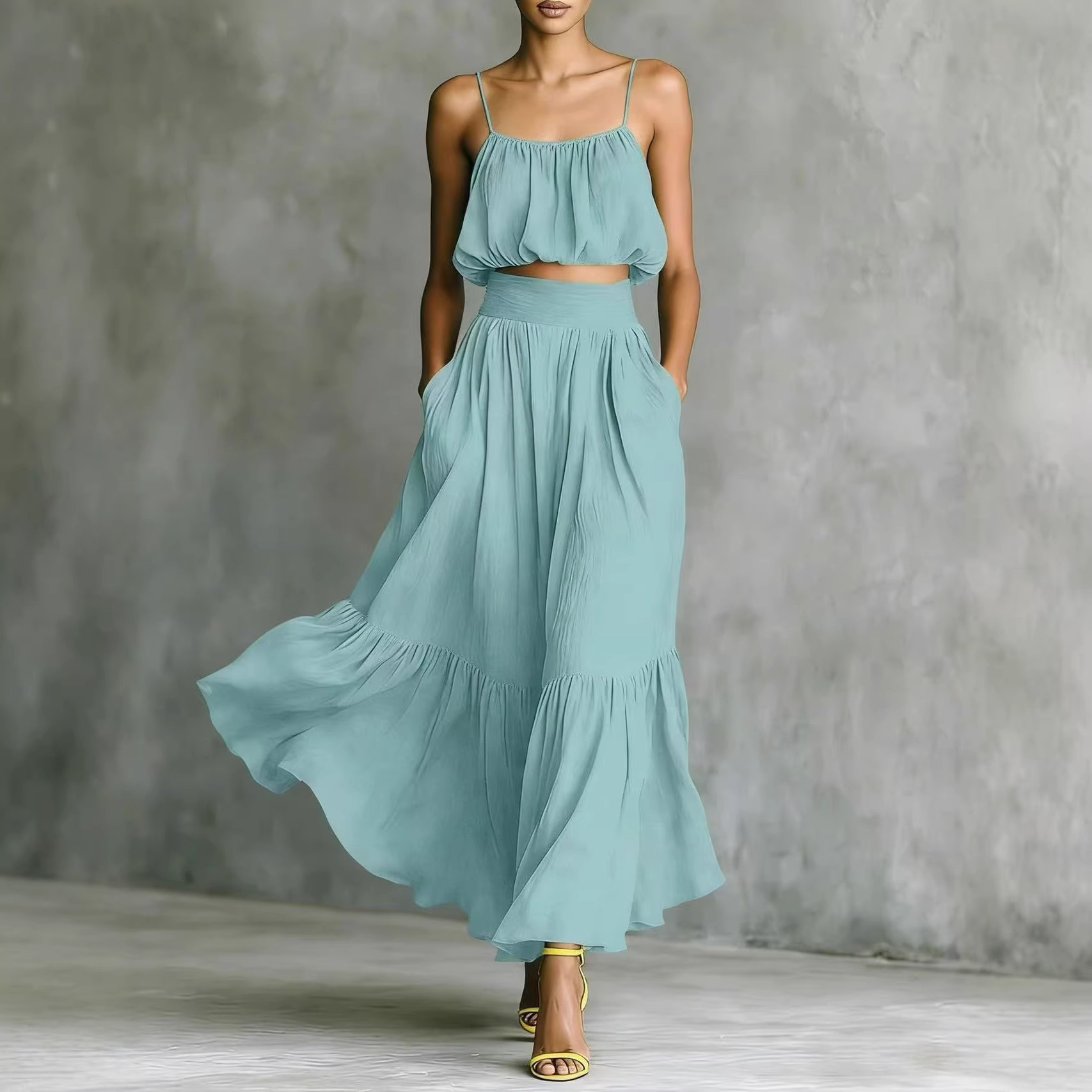 Women Summer 2 Piece Outfits R - Maxi Dress Boho ulasan dan harga