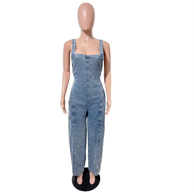 Slergiri Streetwear Washed Den - Women'S Fashion Overalls ulasan dan harga