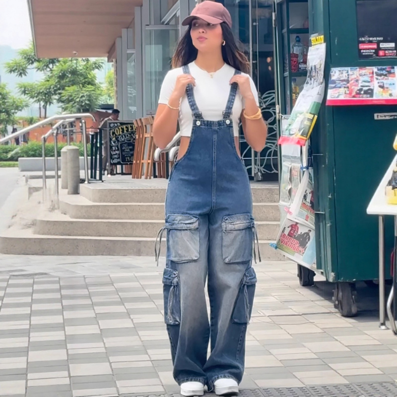 Trendy Women's Casual Straight - Women'S Fashion Overalls ulasan dan harga