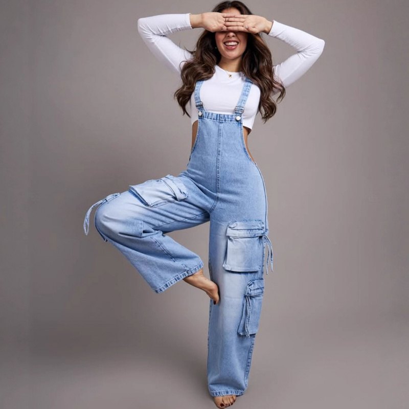 Trendy Women's Casual Straight - Women'S Fashion Overalls ulasan dan harga