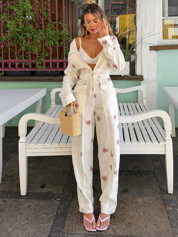 2026 Autumn Elegant Print Wome - Women'S Fashion Overalls ulasan dan harga