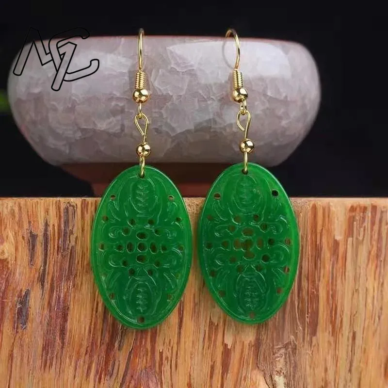 925 Silver Natural Green Jade  - Women'S Fashion Jewellery ulasan dan harga