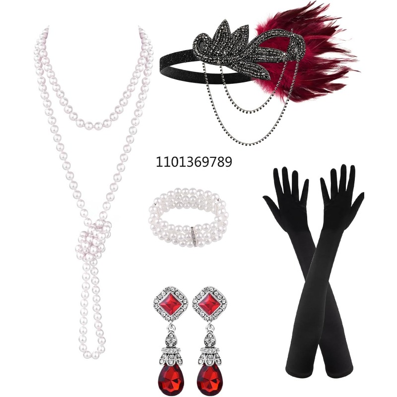 6 Pcs 1920s Flapper Accessorie - Women'S Fashion Roaring 20S ulasan dan harga