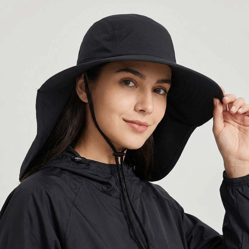Fashion Wide Brim Outdoor Sun  - Women'S Fashion Hats ulasan dan harga