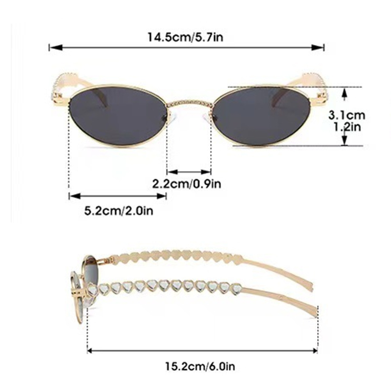 1pc niche diamond jewelry glas - Women'S Fashion Eyewear ulasan dan harga