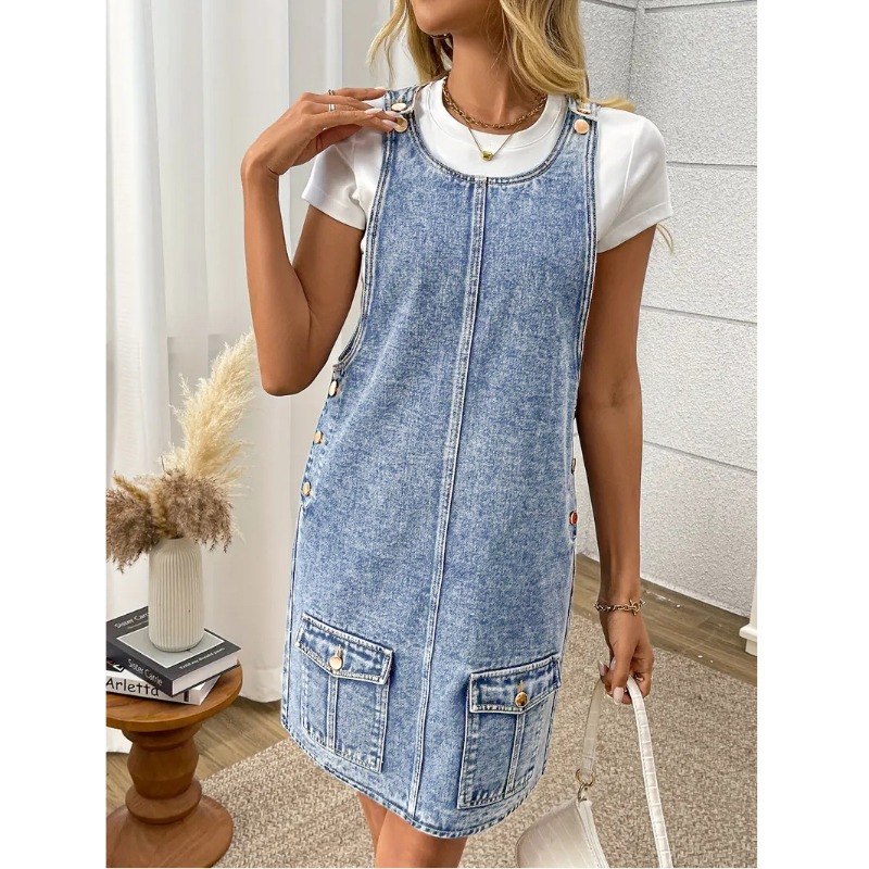 Summer 2026 New American Denim - Women'S Fashion Overalls ulasan dan harga