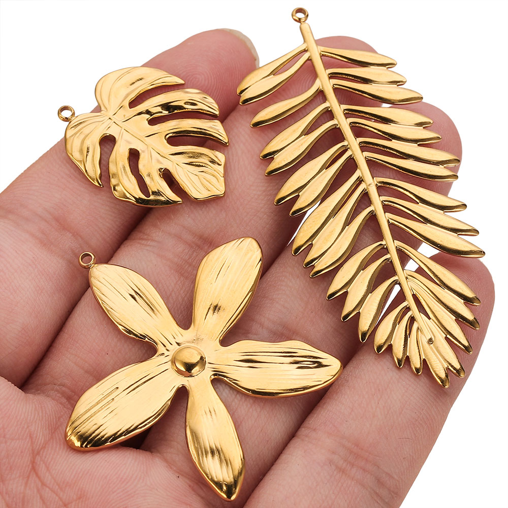 5PCS Stainless Steel Large Lea - Women Fashion Jewellery ulasan dan harga