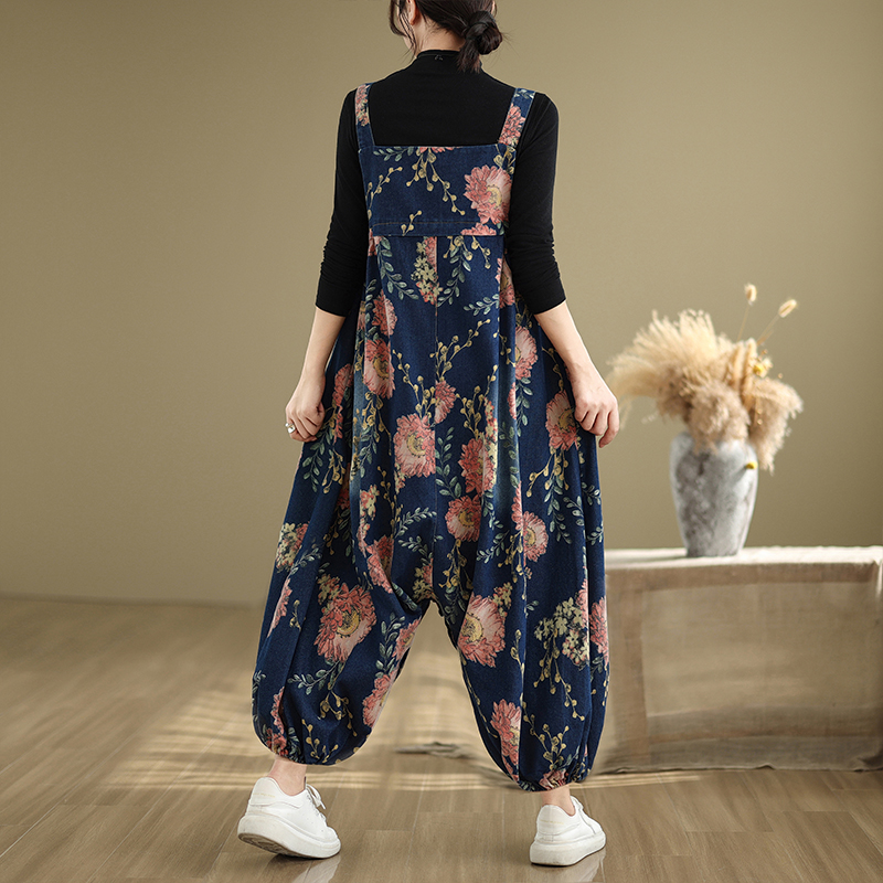 Loose Casual Denim Overalls fo - Women'S Fashion Overalls ulasan dan harga