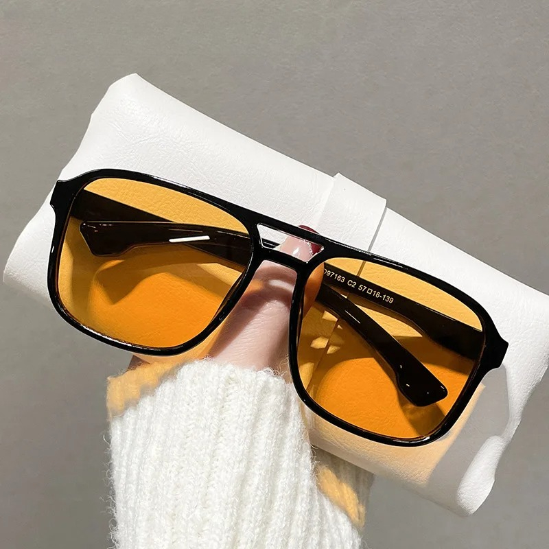 Square Double Bridges Sunglass - Women'S Fashion Eyewear ulasan dan harga