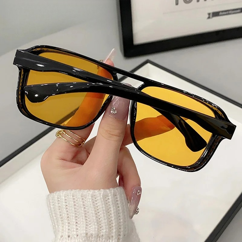 Square Double Bridges Sunglass - Women'S Fashion Eyewear ulasan dan harga