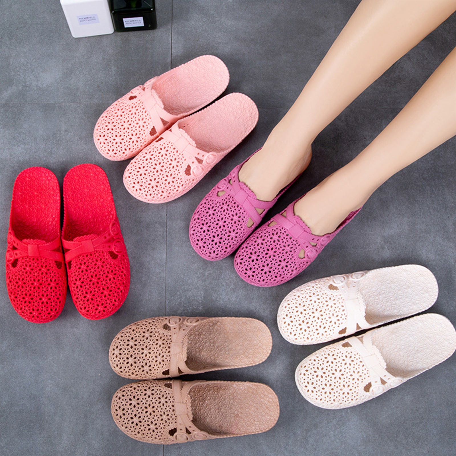 Wrap-Toe Breathable Slippers S - Women'S Fashion Walking Shoes ulasan dan harga
