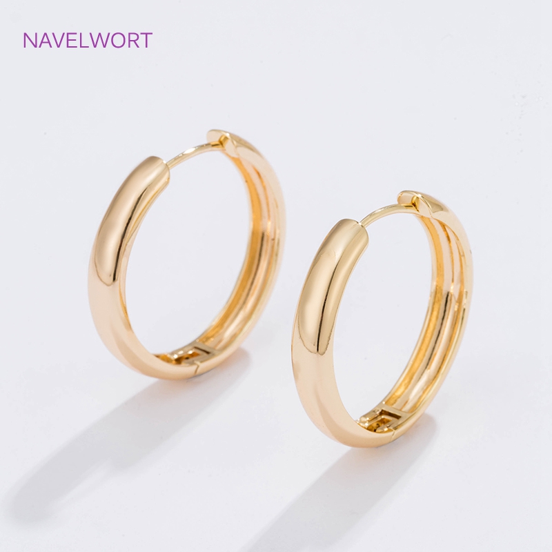 6 Sizes Gold Plated Circle Hoo - Women Fashion Jewellery ulasan dan harga
