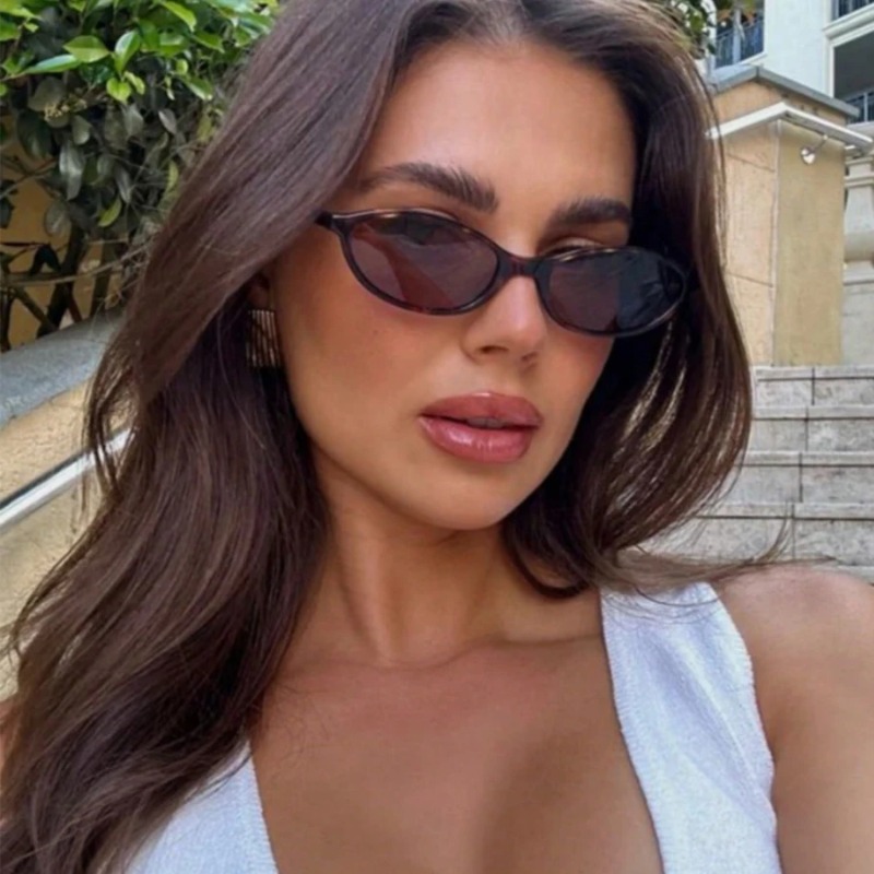 Retro Oval Frame Sunglasses Fa - Women'S Fashion Eyewear ulasan dan harga