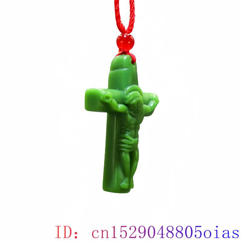 Green Real Jade Cross Pendant  - Women Fashion Jewellery ulasan dan harga