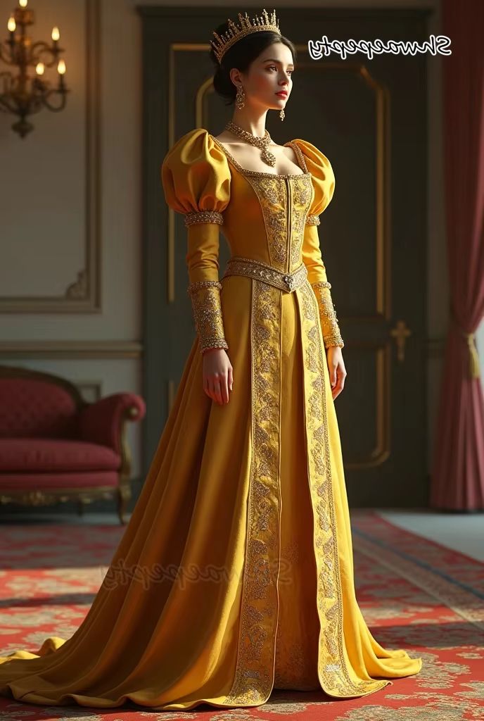 Medieval Qunee Gold Prom Dress - Maxi Dress Boho ulasan dan harga