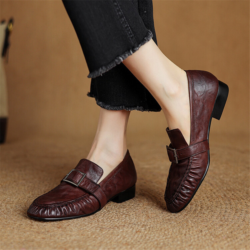 New Autumn Genuine Leather Wom - Women'S Fashion Walking Shoes ulasan dan harga