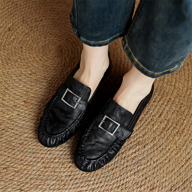 New Autumn Genuine Leather Wom - Women'S Fashion Walking Shoes ulasan dan harga