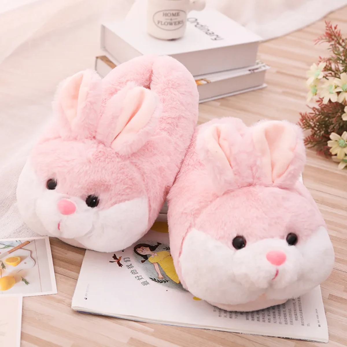 Women House Fur Slippers Casua - Women'S Fashion Walking Shoes ulasan dan harga