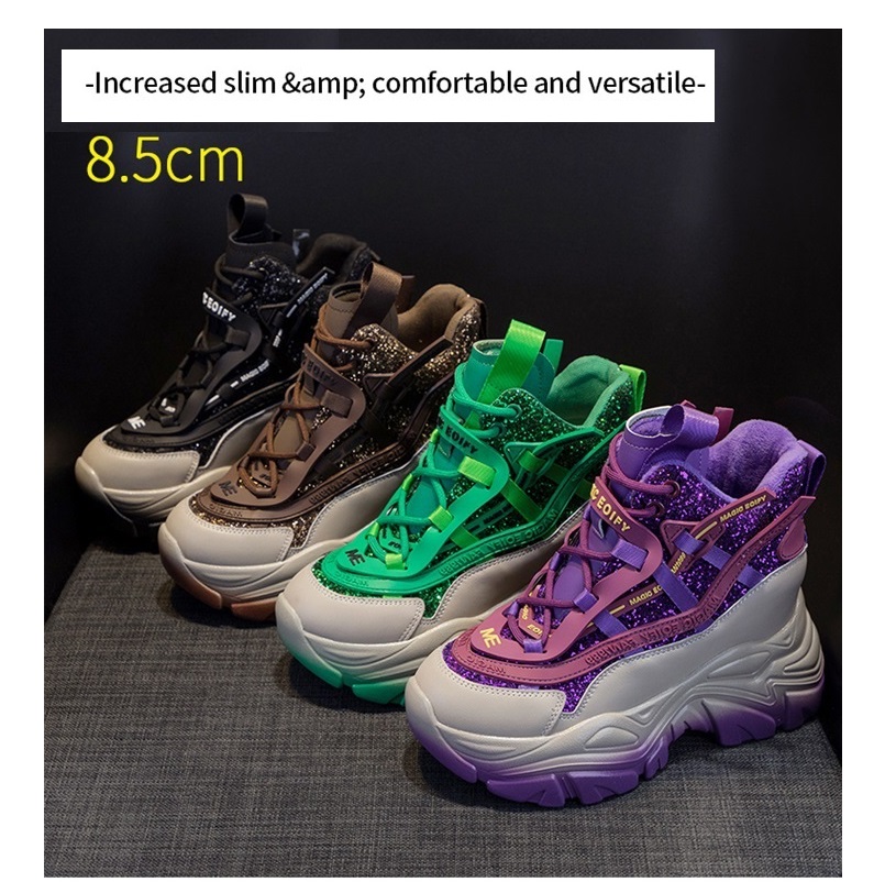 2025 Women's Hidden Wedge Snea - Women'S Fashion Gym Shoes ulasan dan harga