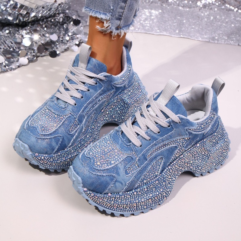 Fashion Rhinestone Women's Chu - Women'S Fashion Gym Shoes ulasan dan harga