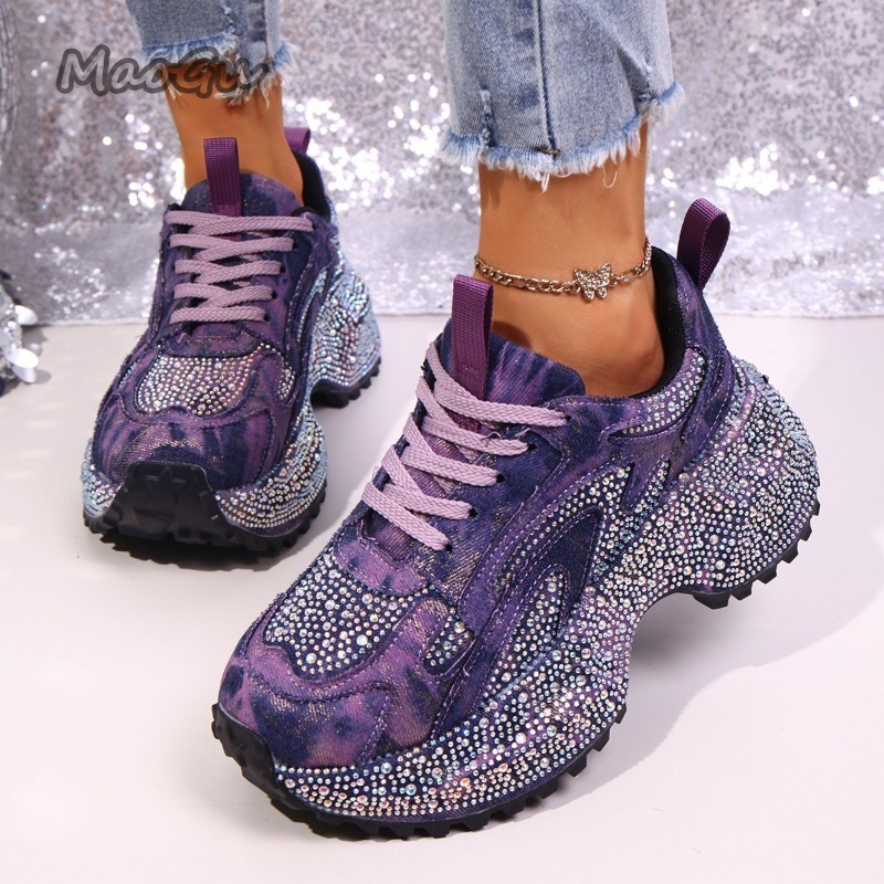 Fashion Rhinestone Women's Chu - Women'S Fashion Gym Shoes ulasan dan harga