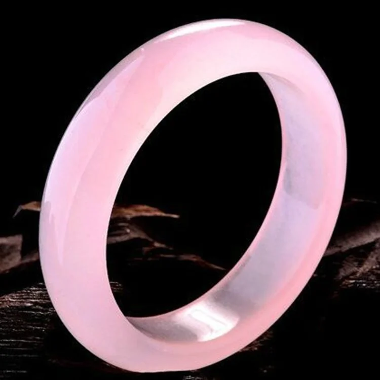 Genuine Natural Pink Jade Bang - Women'S Fashion Jewellery ulasan dan harga
