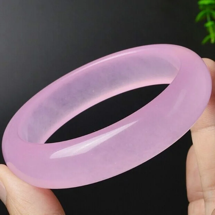 Genuine Natural Pink Jade Bang - Women'S Fashion Jewellery ulasan dan harga