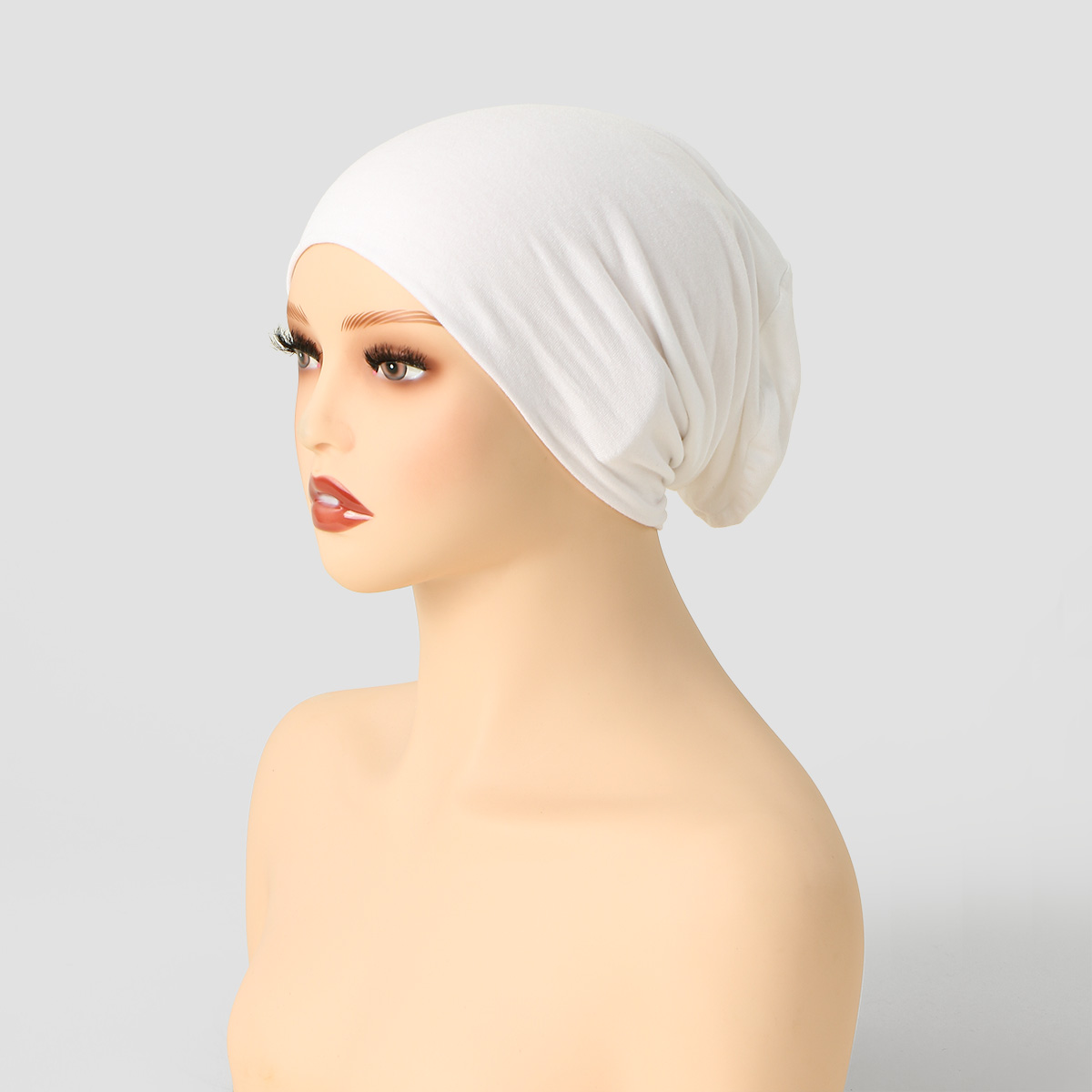 Hot Soild Cotton Modal Jersey  - Women'S Fashion Hats ulasan dan harga