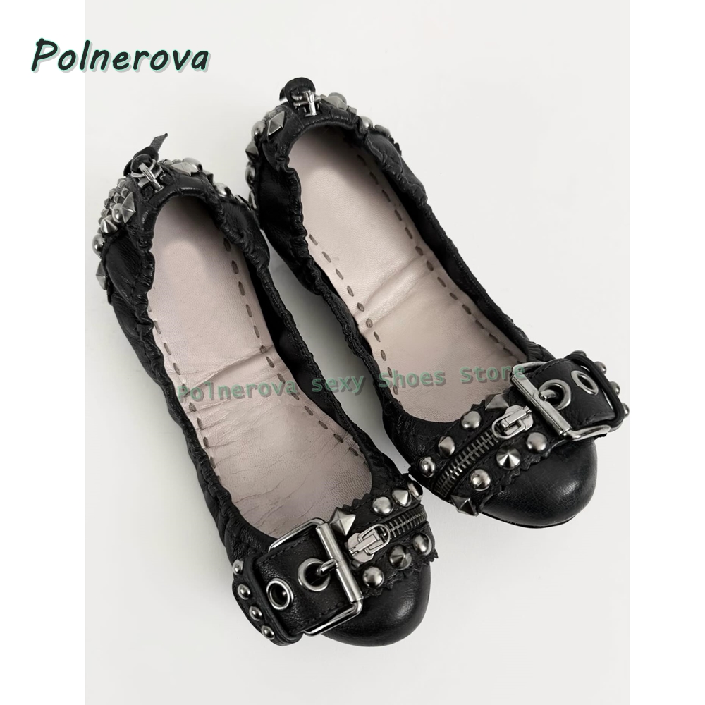 Rivet Belt Buckle Mary Jane Sh - Women'S Fashion Walking Shoes ulasan dan harga