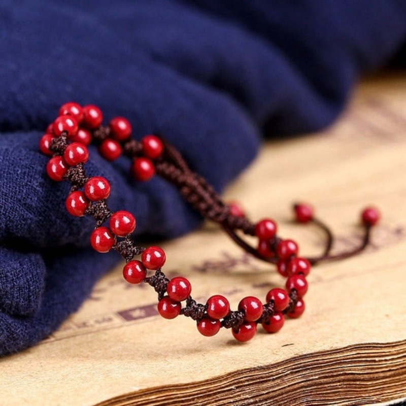 Customized Natural Red Cinnaba - Women'S Fashion Jewellery ulasan dan harga