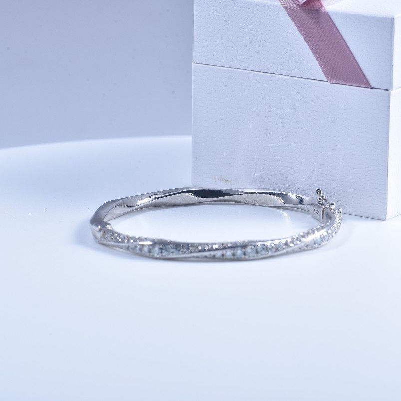 s925 Sterling Silver Bangle fo - Women'S Fashion Jewellery ulasan dan harga