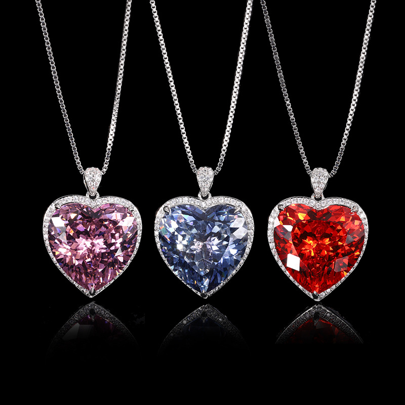 Shiny Cut Heart Pendant Neckla - Women'S Fashion Jewellery ulasan dan harga