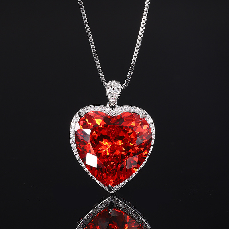 Shiny Cut Heart Pendant Neckla - Women'S Fashion Jewellery ulasan dan harga