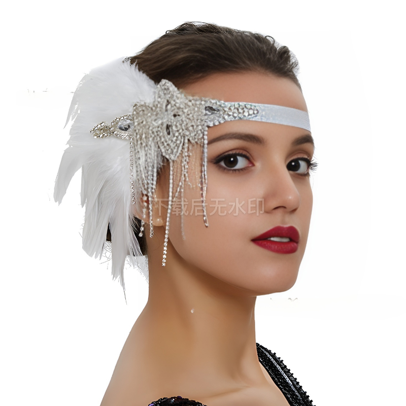 Vintage 1920s Flapper Headband - Women'S Fashion Roaring 20S ulasan dan harga
