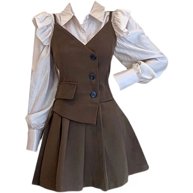Women's Preppy Style Blouse Ov - Women'S Fashion Overalls ulasan dan harga