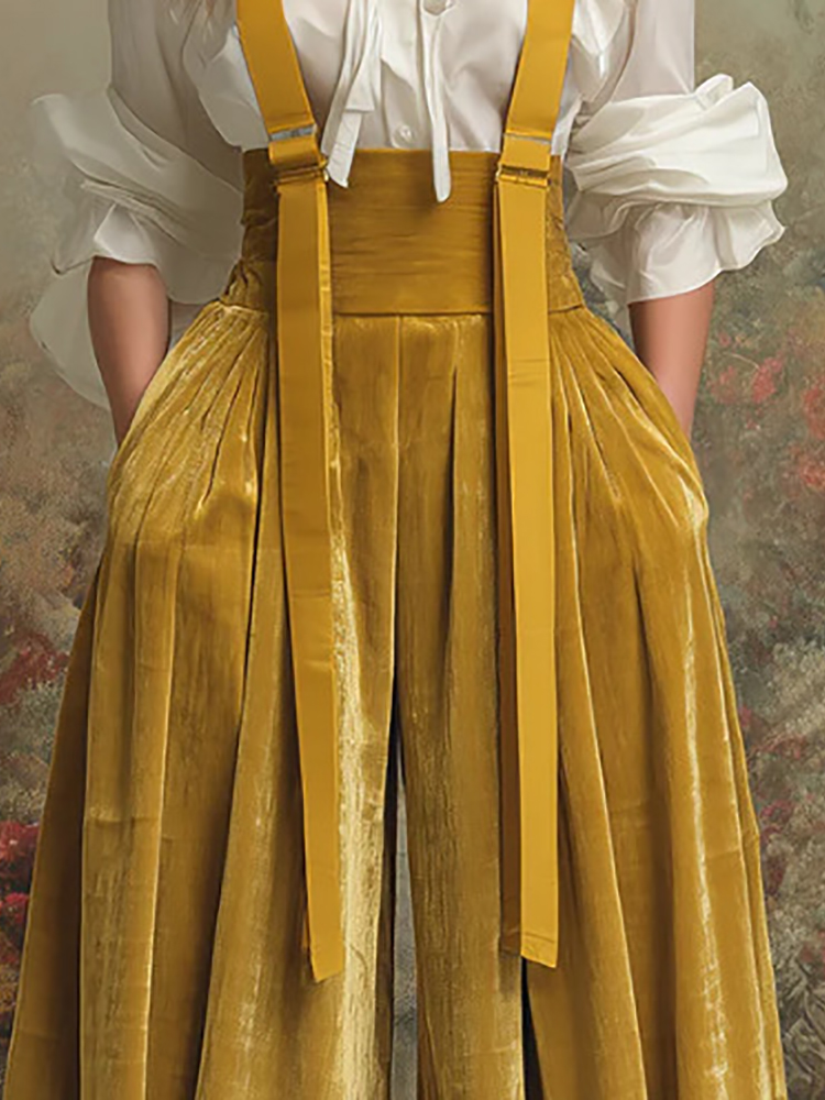New Elegant Yellow Color Jumps - Women'S Fashion Overalls ulasan dan harga