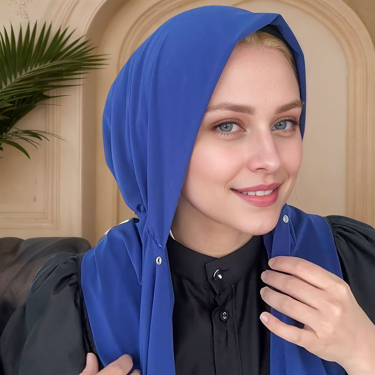 Muslim fashion simple solid co - Women'S Fashion Hats ulasan dan harga