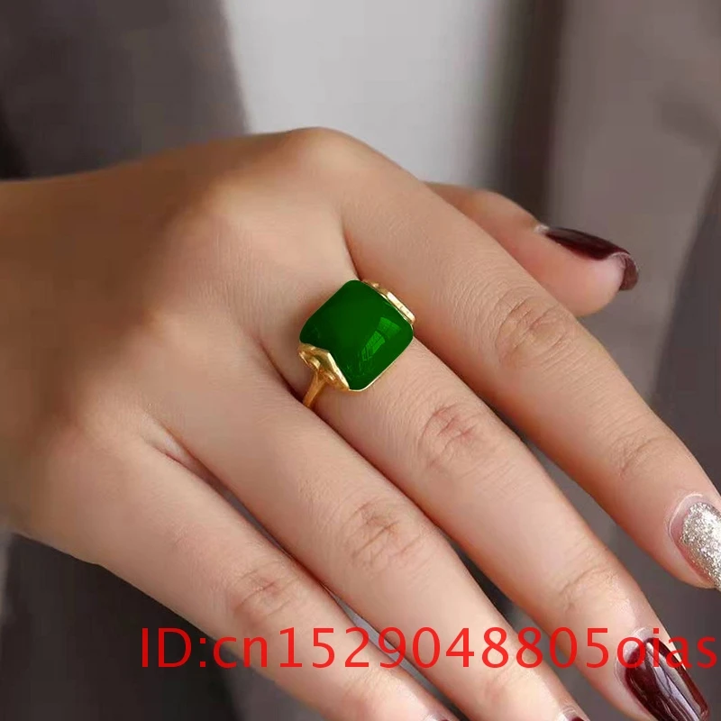 Natural Hetian Jade Ring Fashi - Women Fashion Jewellery ulasan dan harga