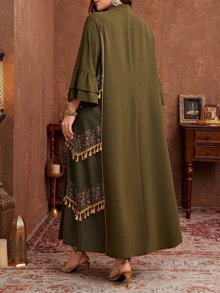 GIBSIE Plus Size Ethnic Style  - Maxi Dress Boho ulasan dan harga